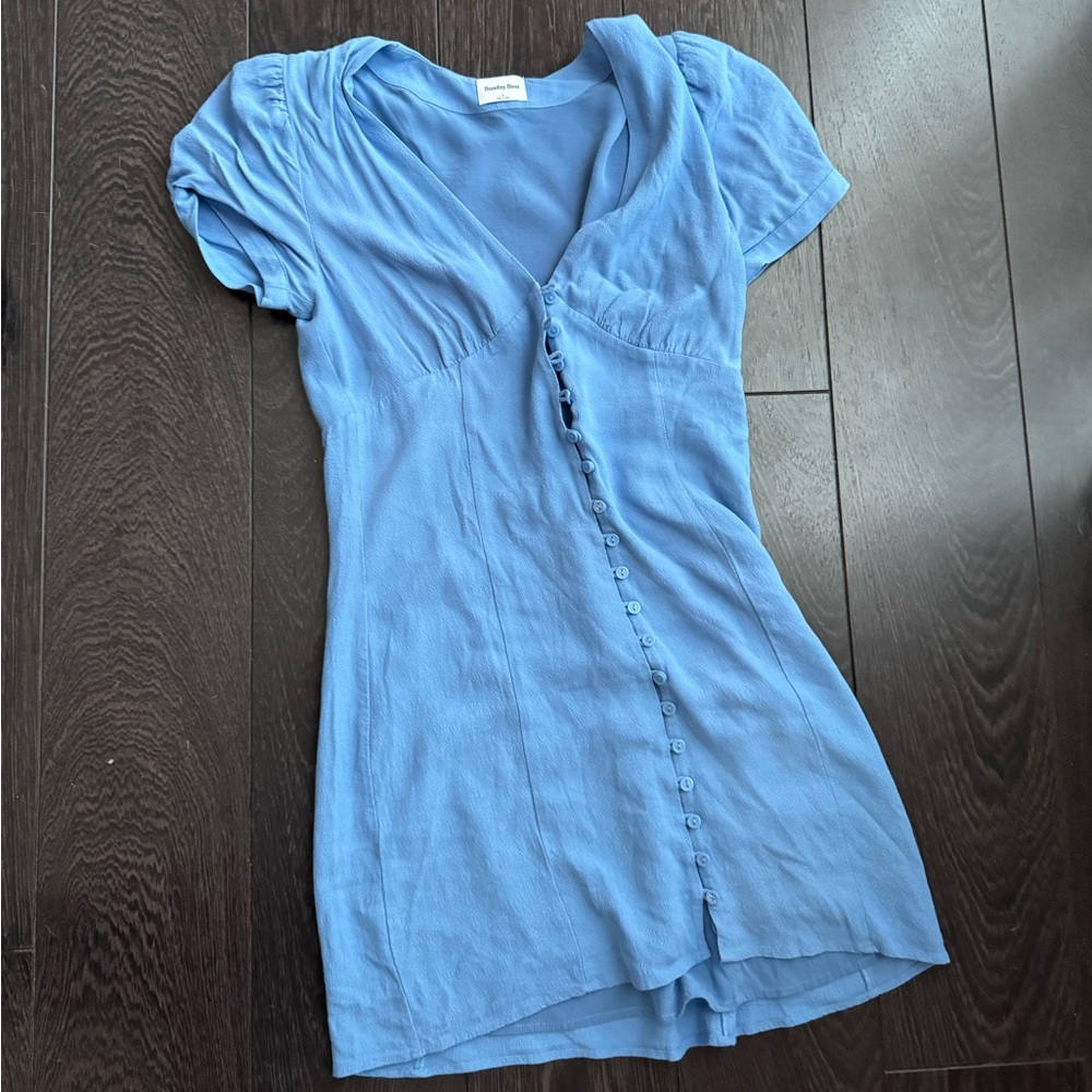 Aritzia blue mini dress
